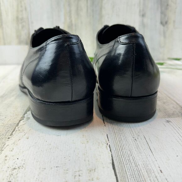 Florsheim Richfield 23614  Black Leather Moc Toe Classic Stitch - 10.5 3E